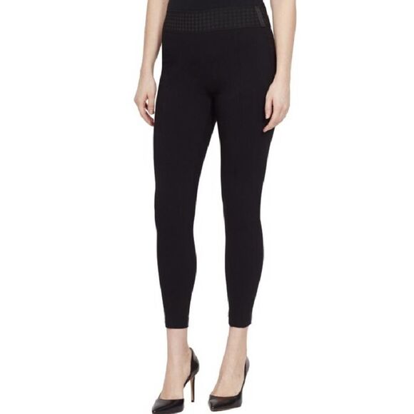 Larry Levine Black High Waist pull on slim fit dress pants size small - Picture 2 of 9